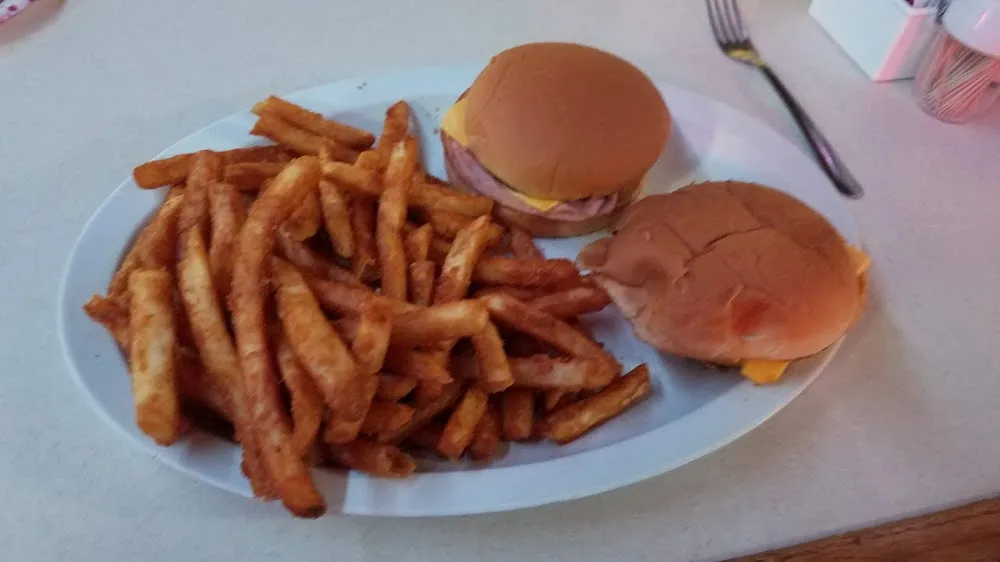 Cheeseburger Sliders and Fries